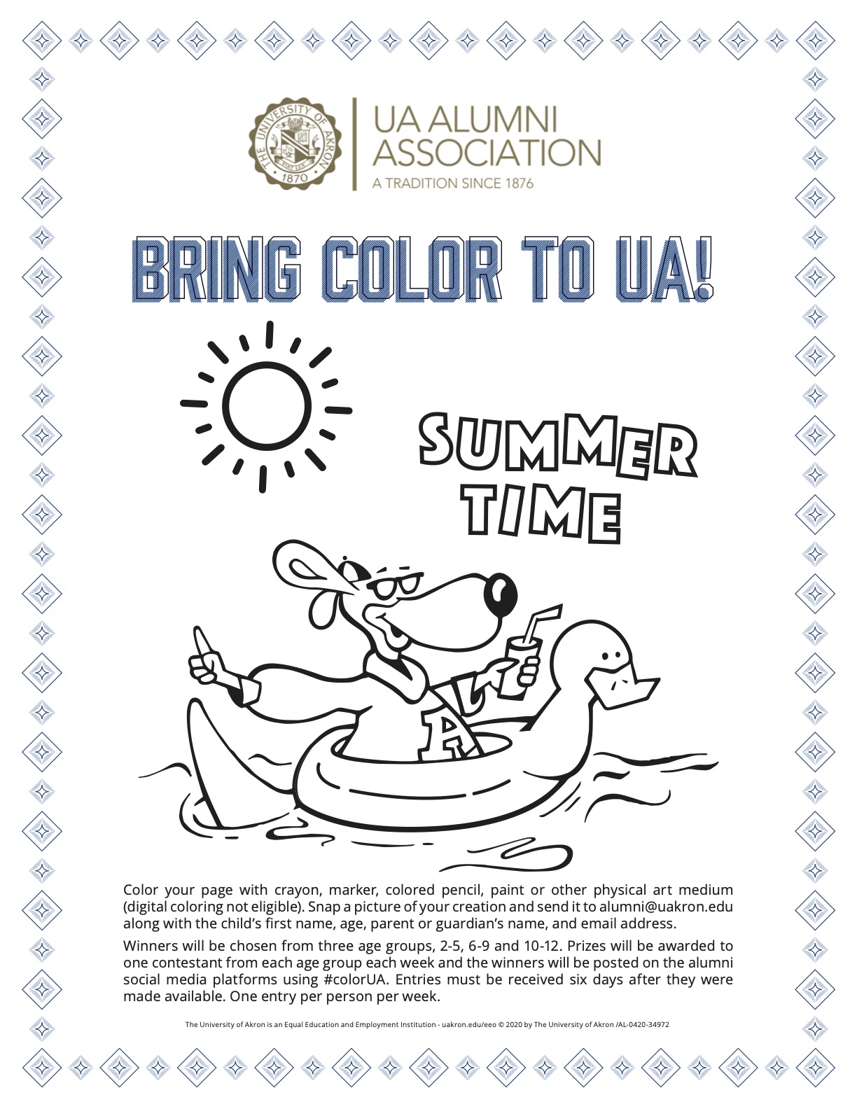 Alumni coloring sheet10